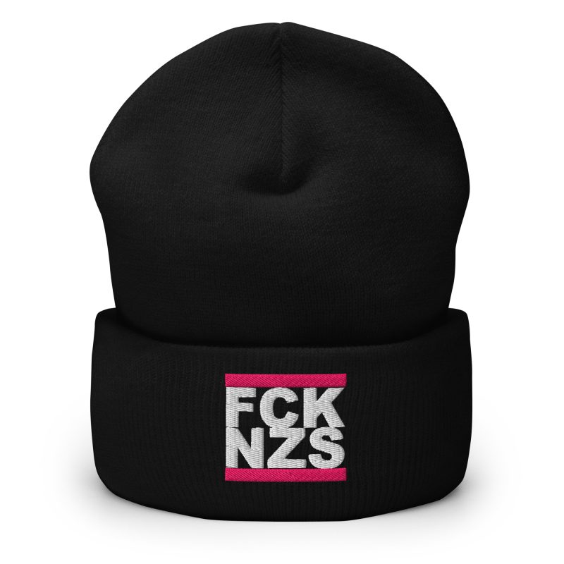 FCK NZS Pink Cuffed Beanie