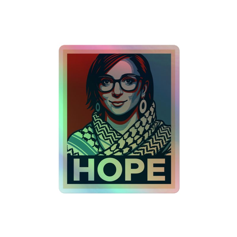 HOPE Francesca Albanese Holographic Stickers