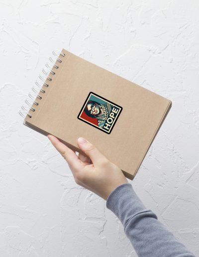HOPE Francesca Albanese Kiss-Cut Stickers