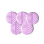 Lilac Kufiya (Keffiyeh) Set of Pin Buttons