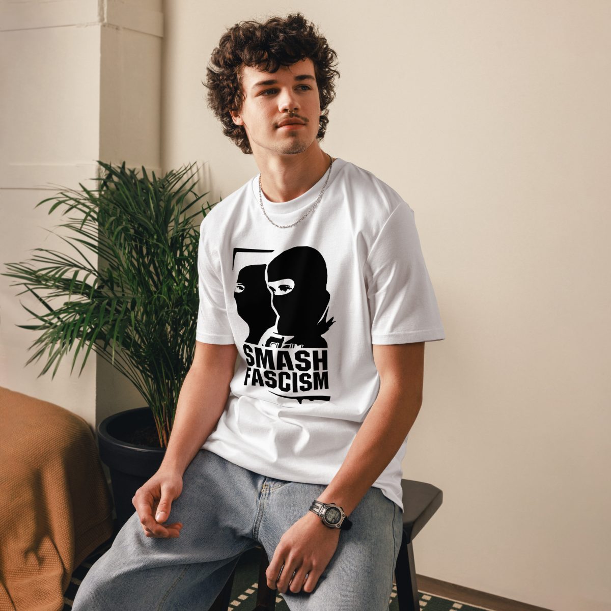 Smash Fascism Unisex Organic T-shirt
