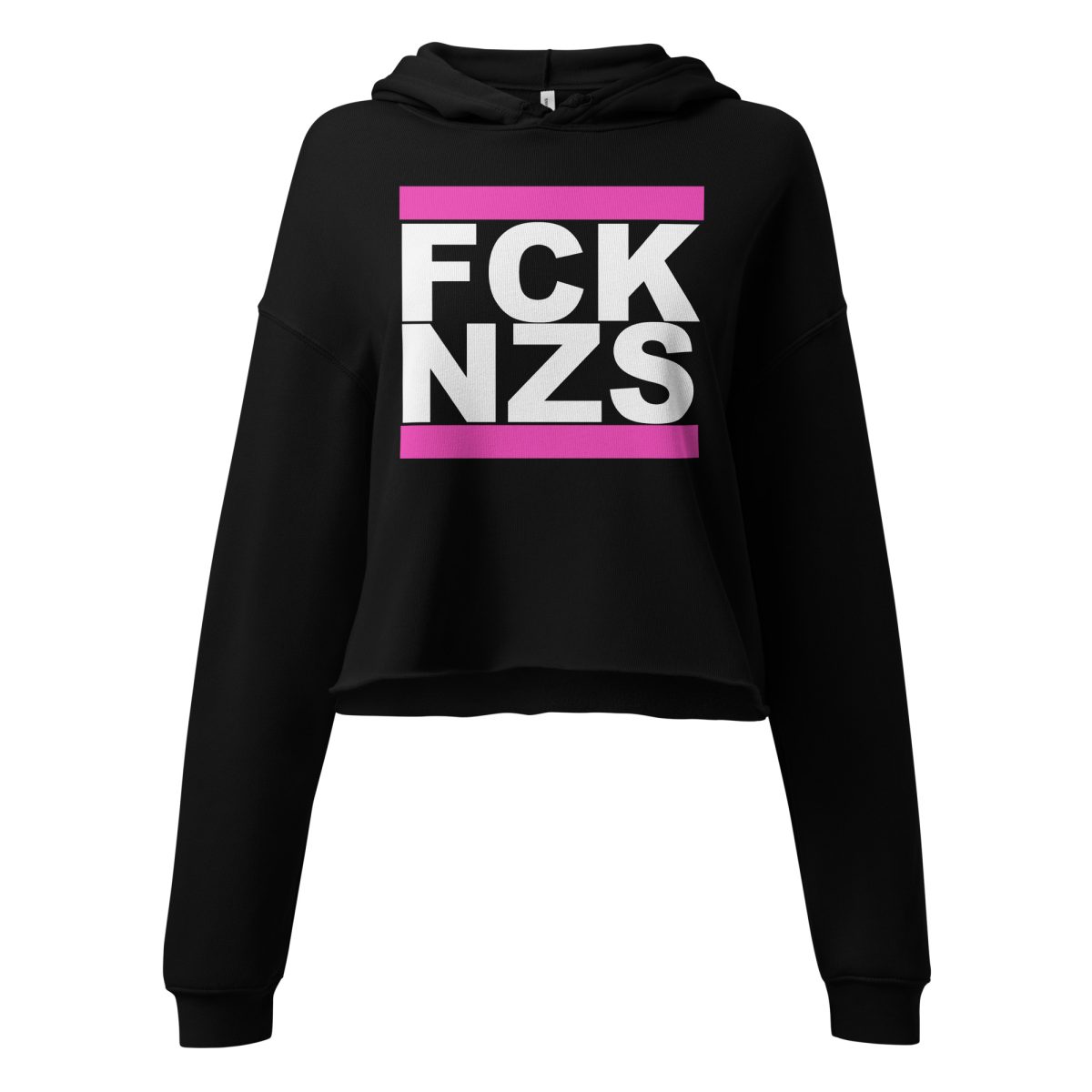 FCK NZS Pink Crop Hoodie