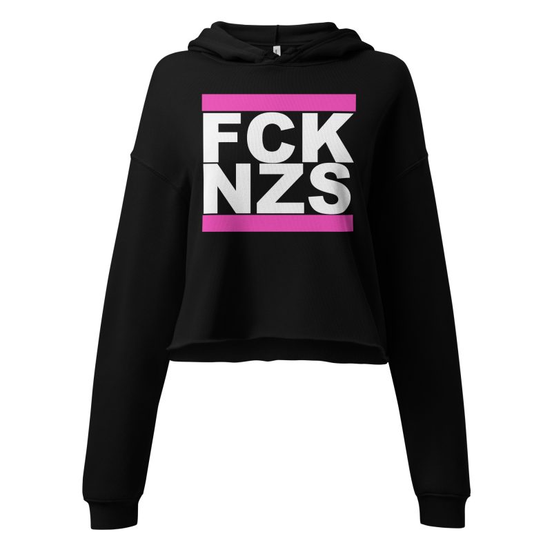 FCK NZS Pink Crop Hoodie