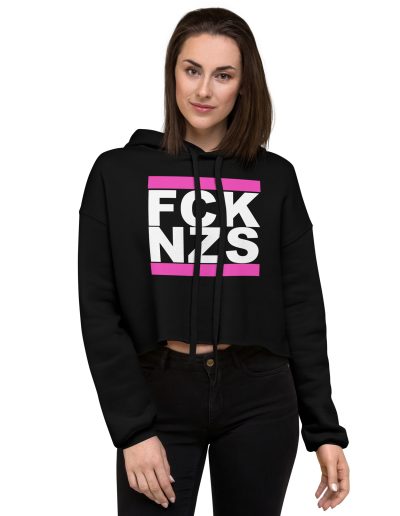 FCK NZS Pink Crop Hoodie