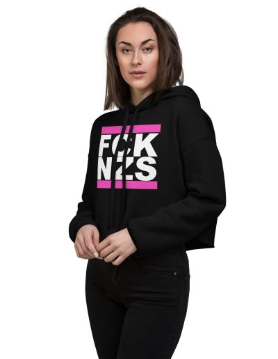 FCK NZS Pink Crop Hoodie