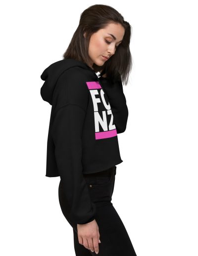 FCK NZS Pink Crop Hoodie