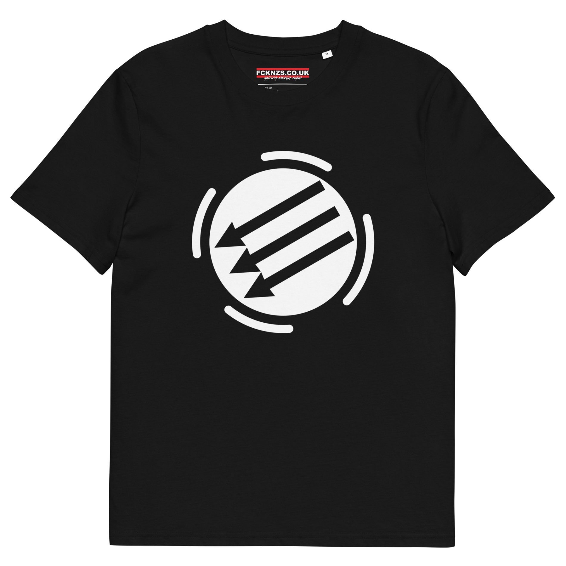 Three Arrows Unisex Organic T-shirt | Antifa Merch Shop
